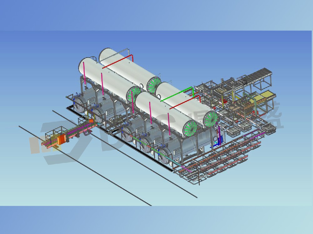 整套杀菌线布局图